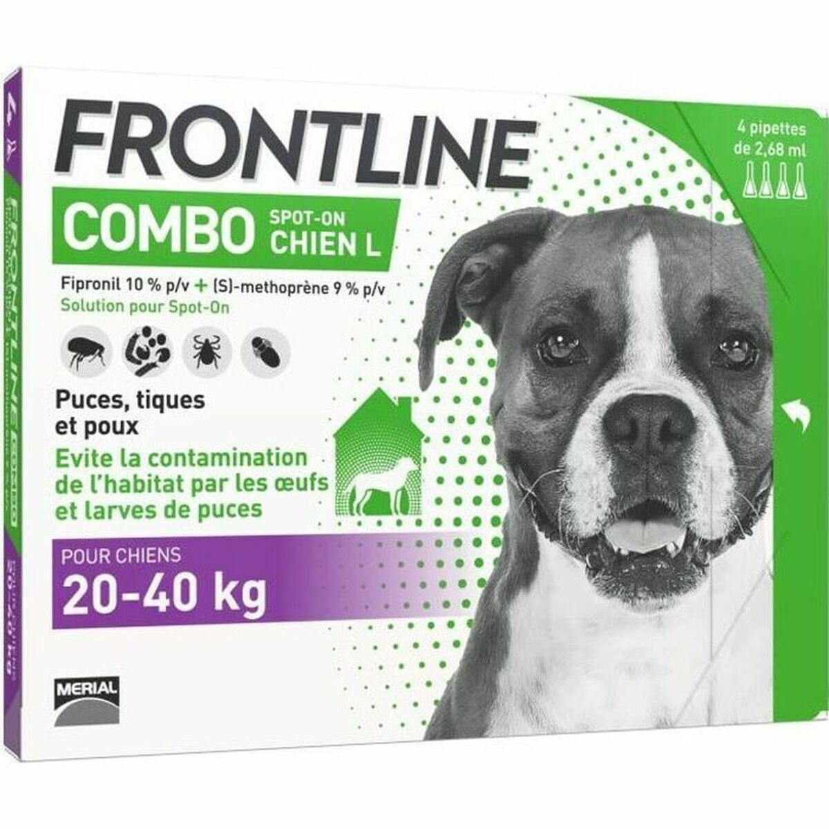 Pipette pour chien Frontline Combo 20-40 Kg