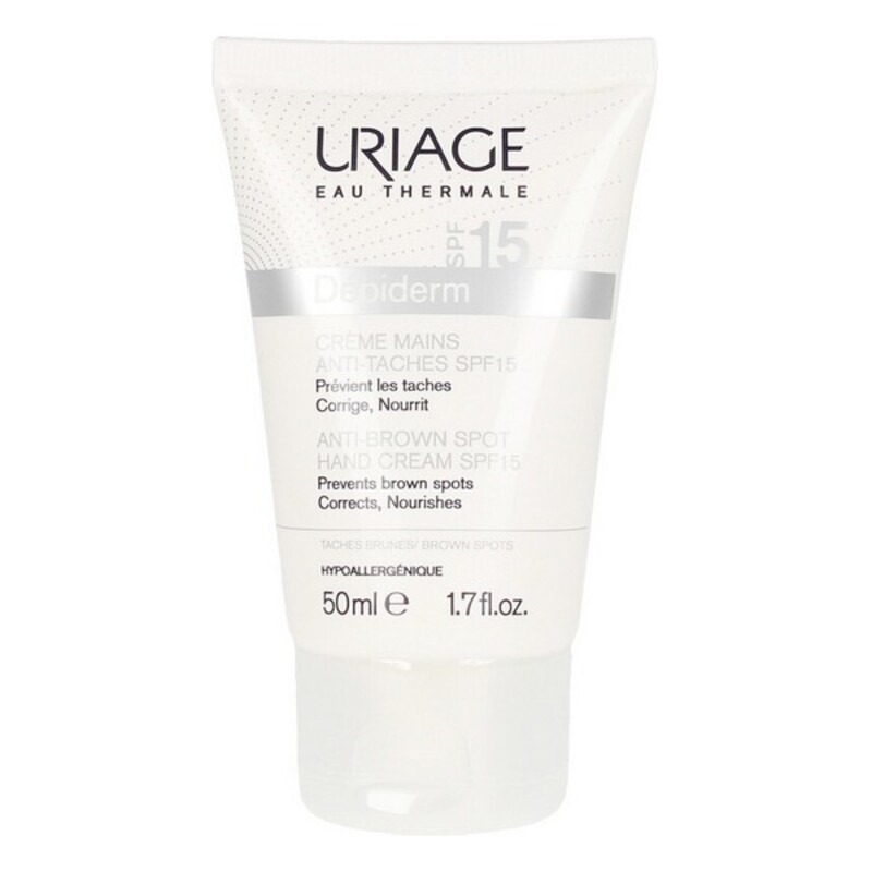 Anti-Brown Spot Hand Cream Dépiderm Uriage Spf 15 (50 ml)