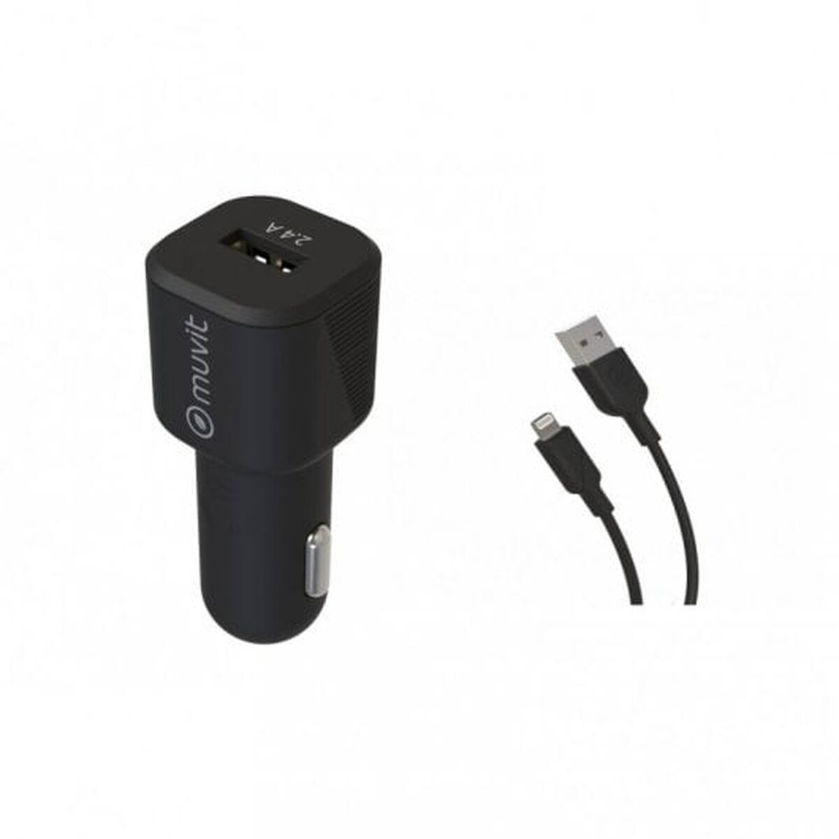 Obrazek Car Charger Muvit 1,2 m Black