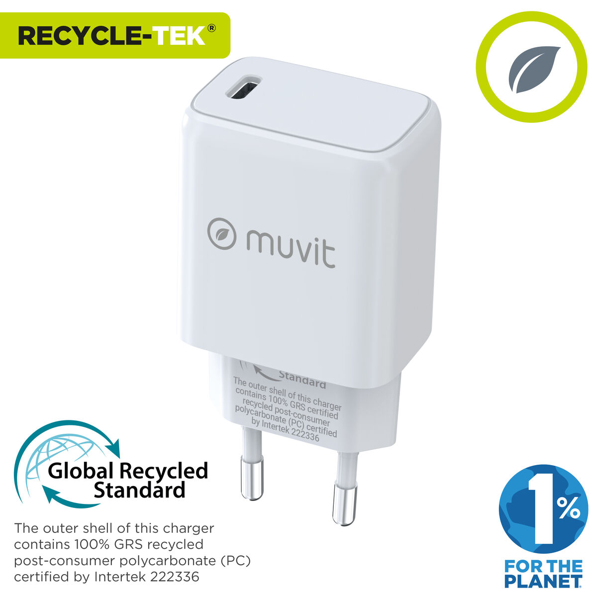 Bild von Wall Charger Muvit White 20 W