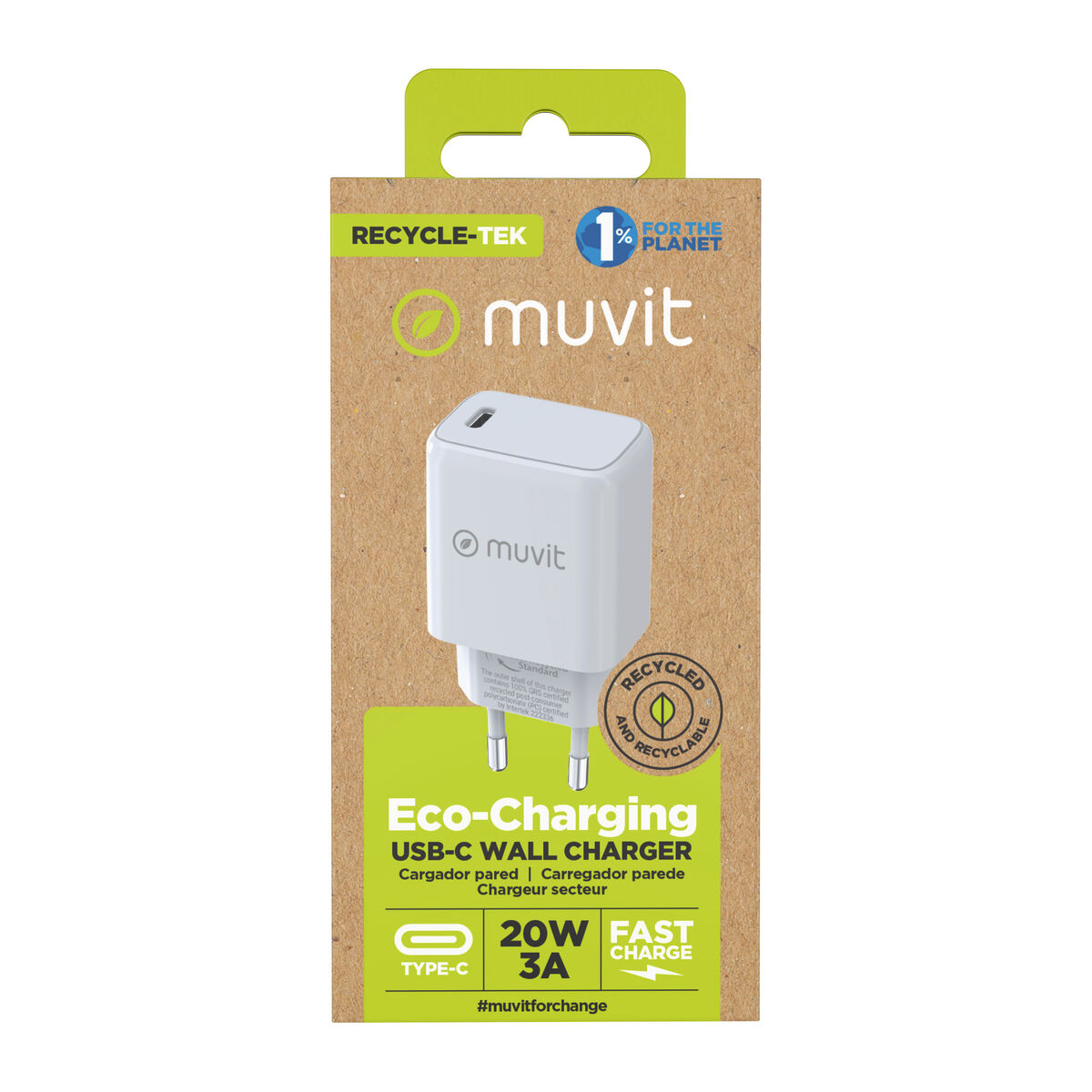 Bild von Wall Charger Muvit White 20 W
