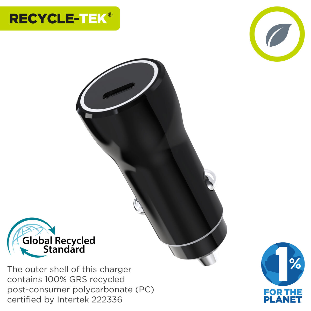 Bild von Ladegerät fürs Auto Muvit for Change Schwarz 20 W