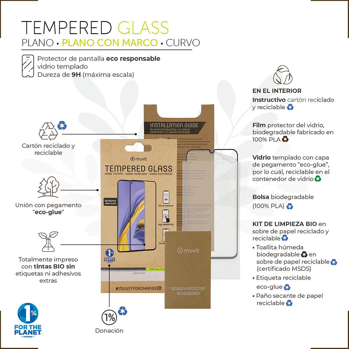 Image de Mobile Screen Protector Muvit for Change