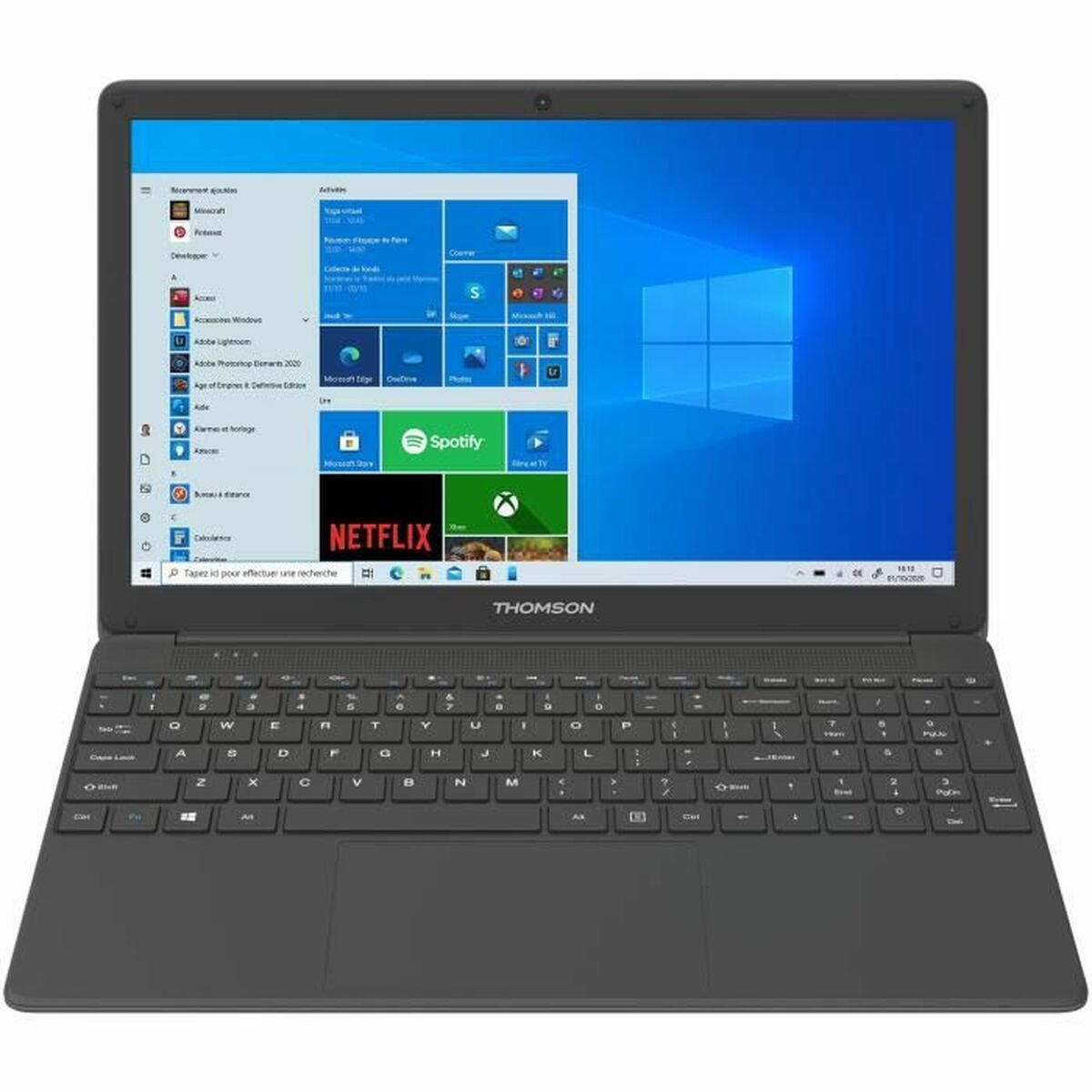 Ordinateur Portable Thomson Noir 512 GB SSD 15,6" Intel Core i5 16 GB RAM Azerty Français AZERTY