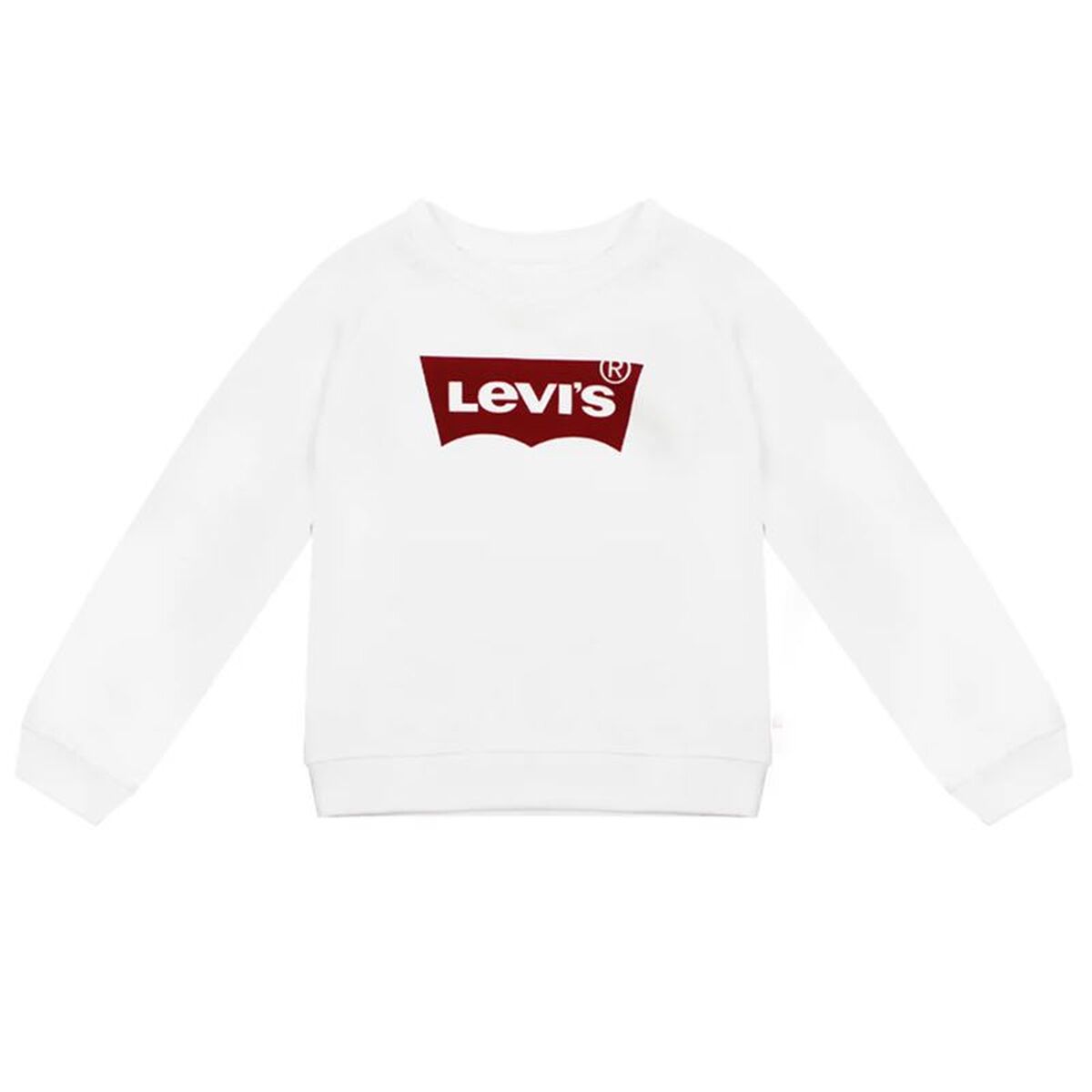 Sweatshirt zonder Capuchon voor Meisjes Levi's Key Item Logo Crew Wit