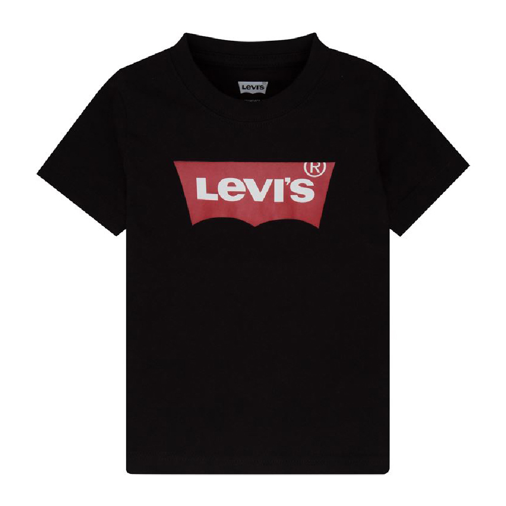 Camiseta de Manga Corta Infantil Levi's Batwing Boy Dark Negro