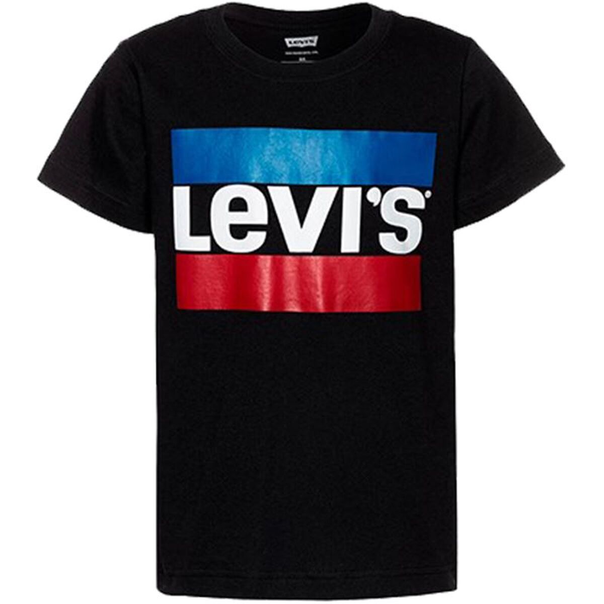 T-Shirt met Korte Mouwen voor kinderen Levi's LVB-SPORTSWEAR LOGO TEE Zwart
