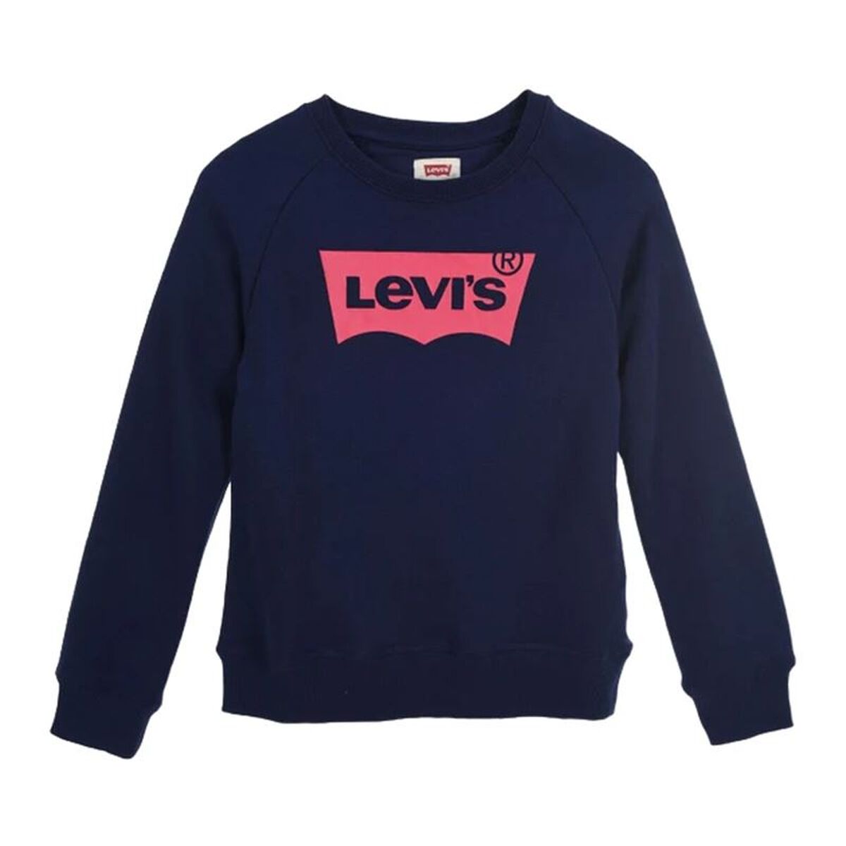 Sweatshirt zonder Capuchon voor Meisjes Levi's Batwing Crewneck Blauw Donkerblauw