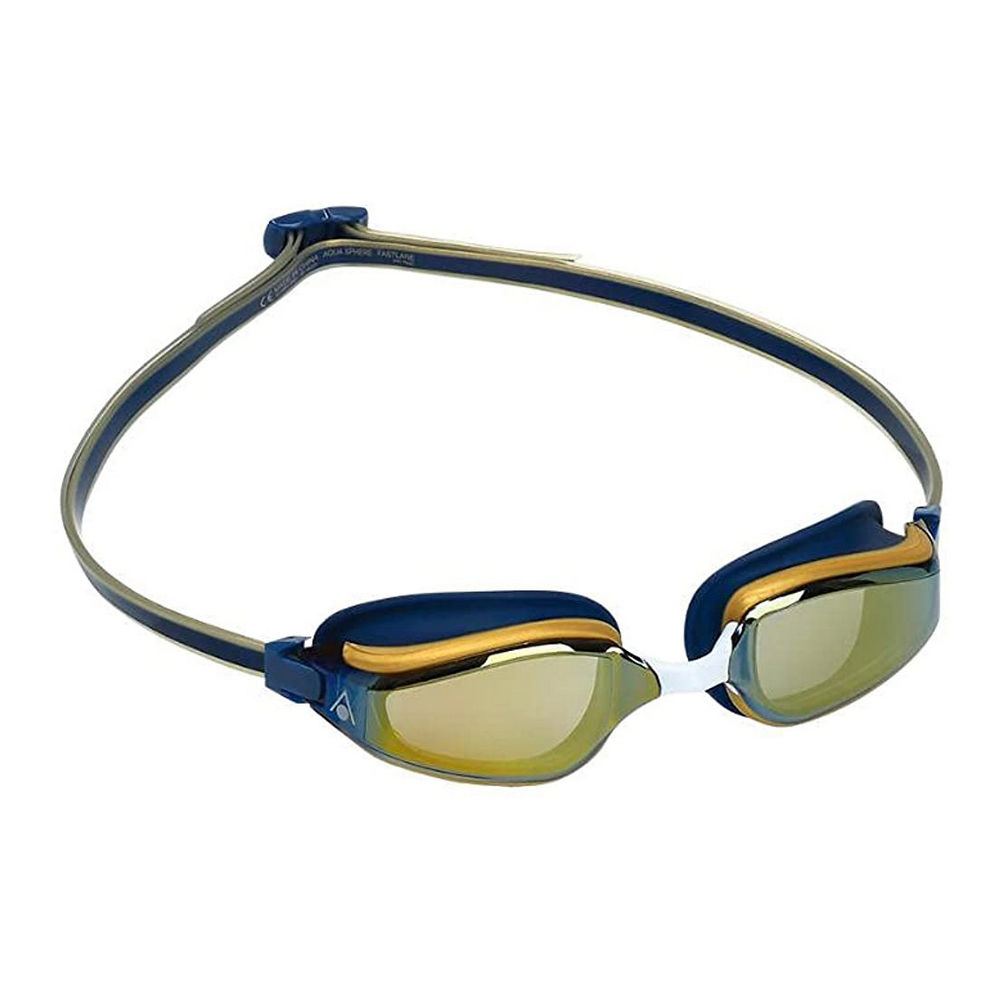 Adult Swimming Goggles Aqua Sphere Fastlane Navy Blue Adults