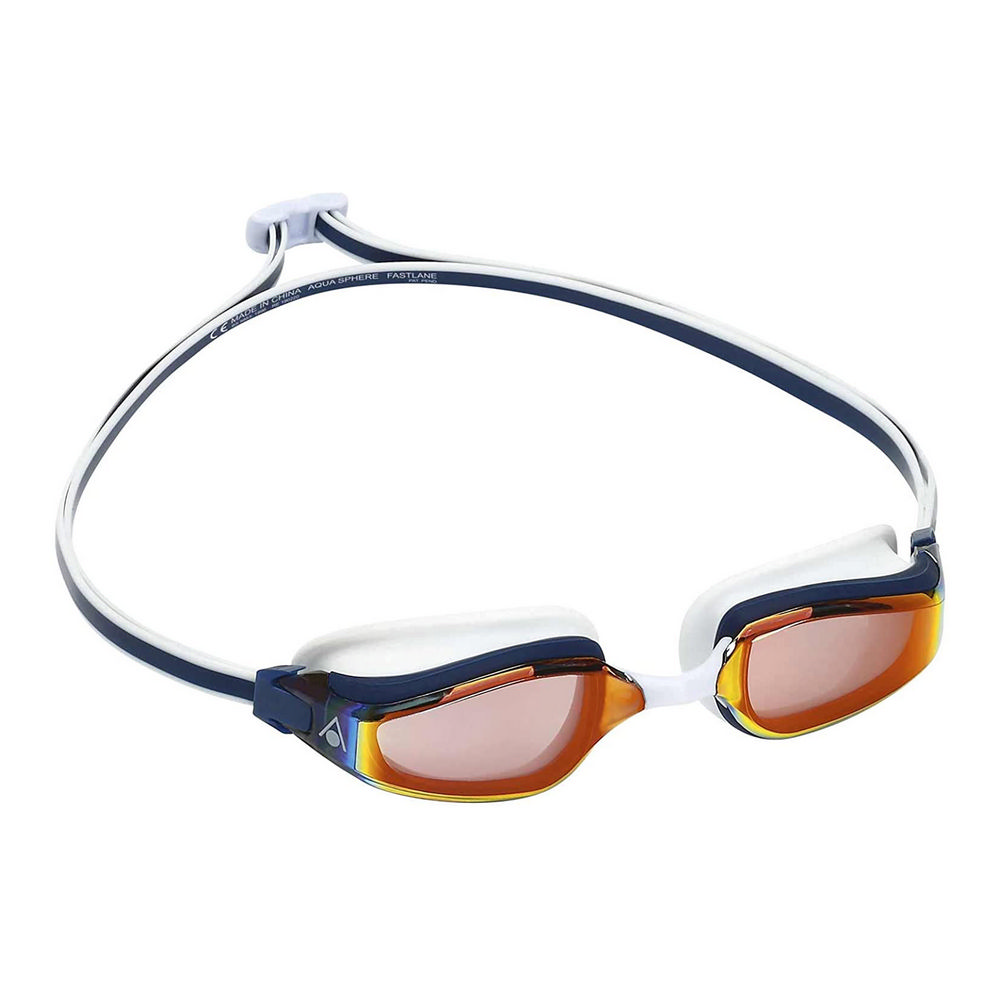 Adult Swimming Goggles Aqua Sphere Fastlane Navy Blue Adults