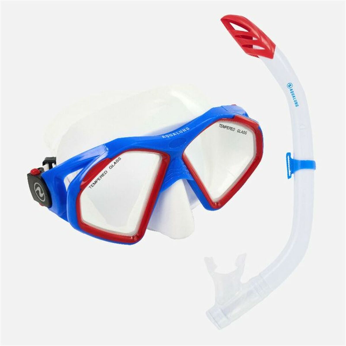 Masque de Plongée avec Tube Aqua Lung Sport Hawkeye Transparent Aigue marine