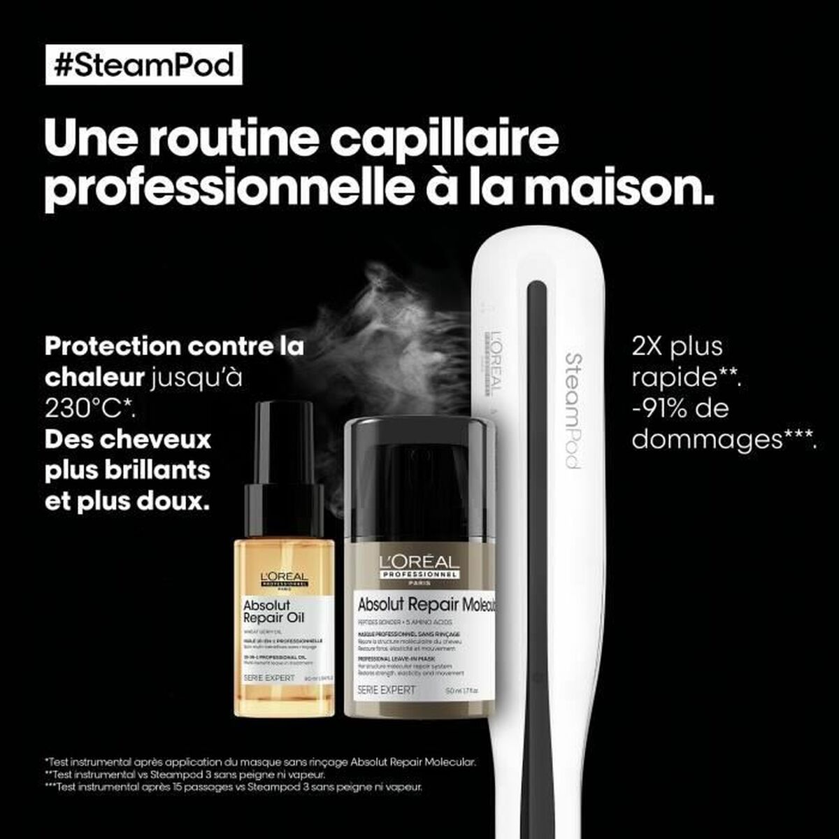 Image secondaire de Lisseur pour Cheveux en Céramique L'Oreal Professionnel Paris Steampod 3