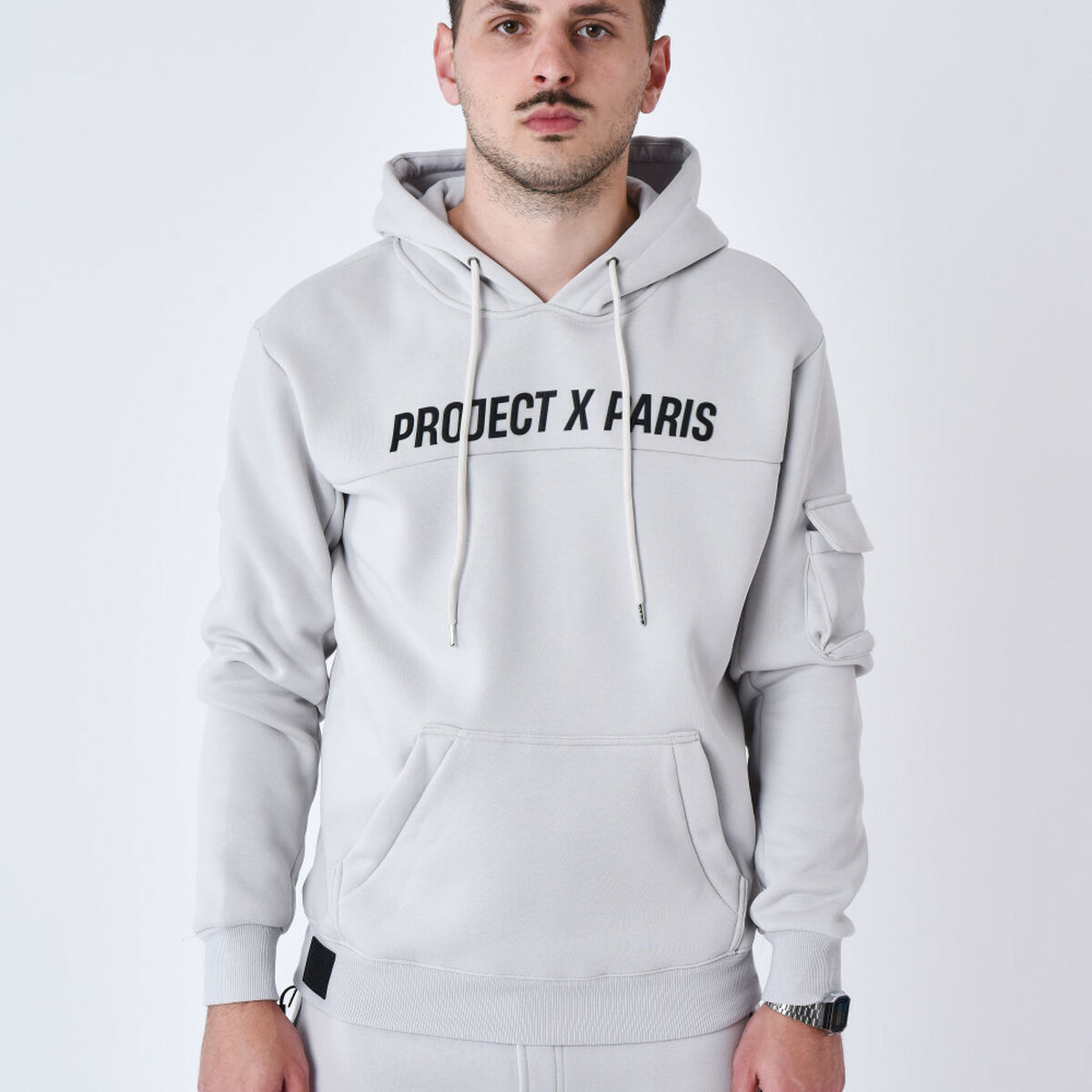 Image secondaire de Sweat à capuche homme Project X Paris PROJECT SWEAD&HOODIE 2522058 LS Gris