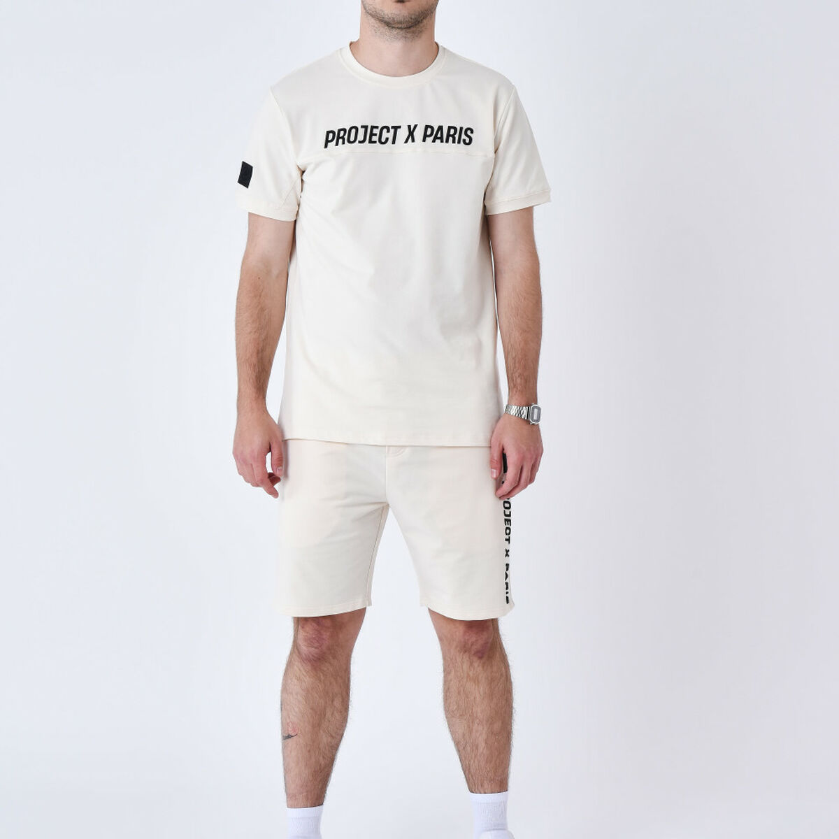 Image secondaire de T-shirt à manches courtes homme Project X Paris PROJECT T- SHIRT 2510175 CC Beige