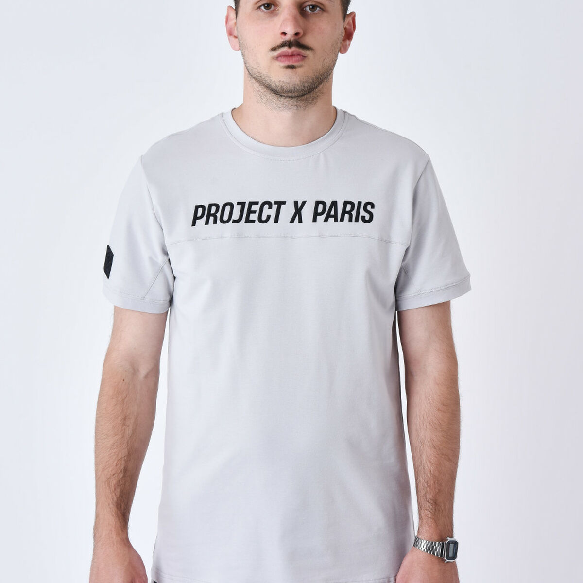Image secondaire de T-shirt à manches courtes homme Project X Paris PROJECT T- SHIRT 2510175 LS Gris