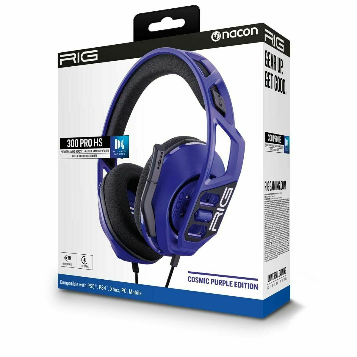Afbeeldingen van Gaming Headset with Microphone Rig Gaming RIG300PROHSCOSM Purple
