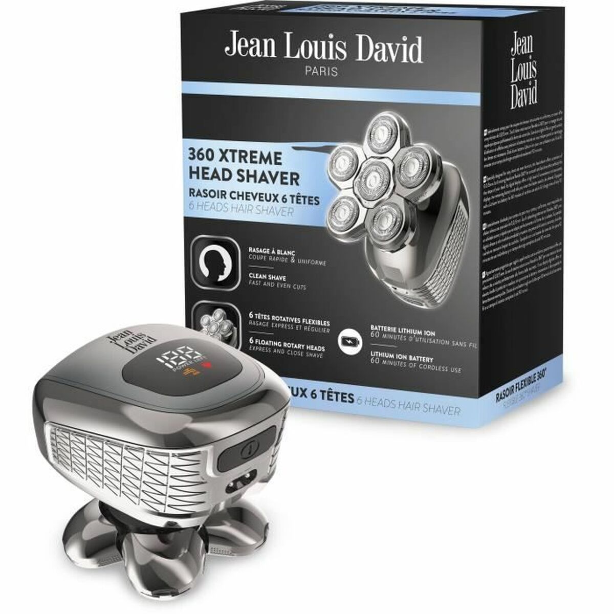 Κουρευτικές μηχανές Jean Louis David JLD 360 XTREME HEAD SHAVER 6 Τεμάχια
