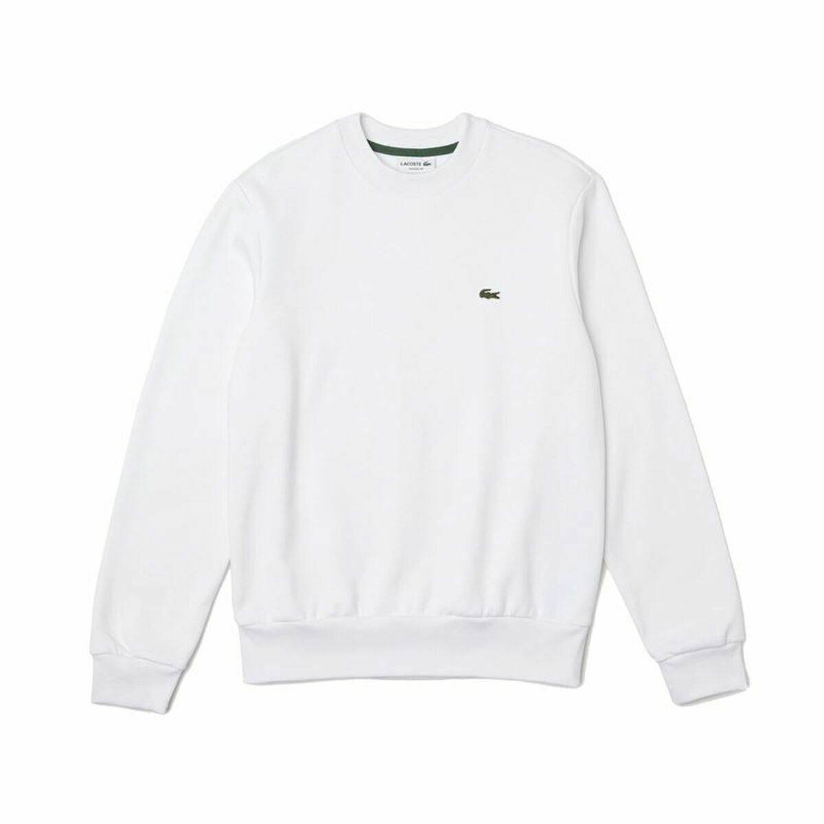 Sweat sans capuche homme Lacoste Blanc Écologique