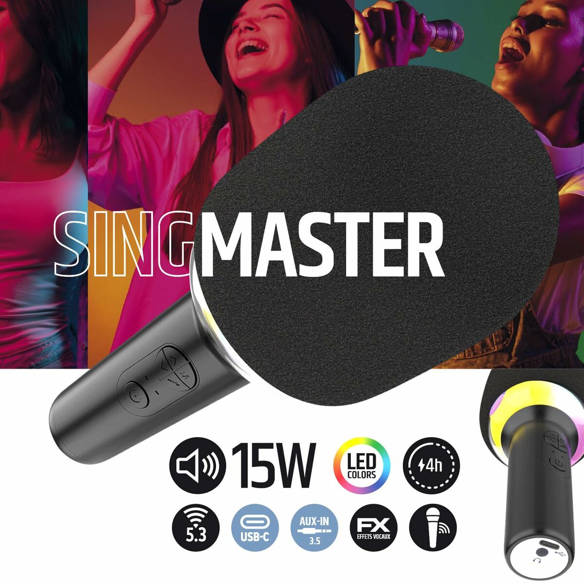 Bild von Microphone Ledwood SINGMASTER