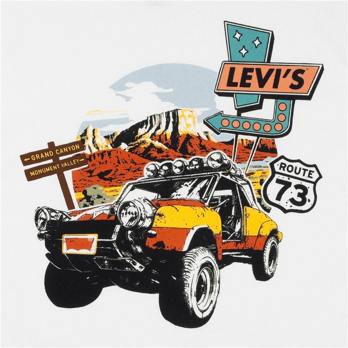 T-Shirt met Korte Mouwen voor kinderen Levi's Lvb Day Trip Wit