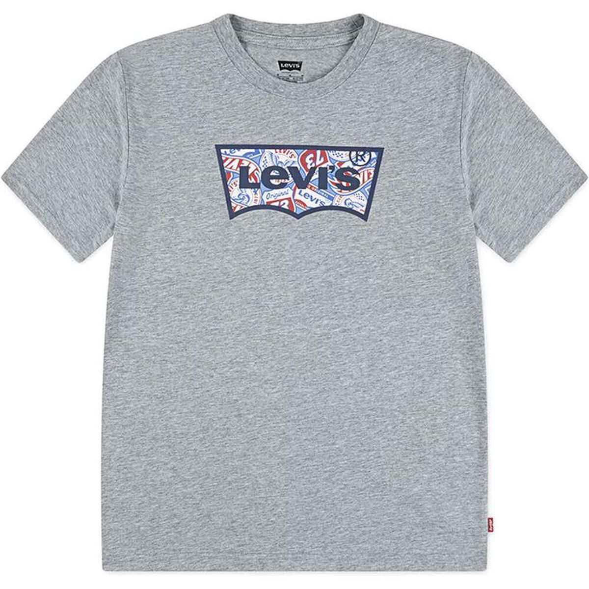 T-Shirt met Korte Mouwen voor kinderen Levi's Lvb On The Road Batwing Lichtgrijs