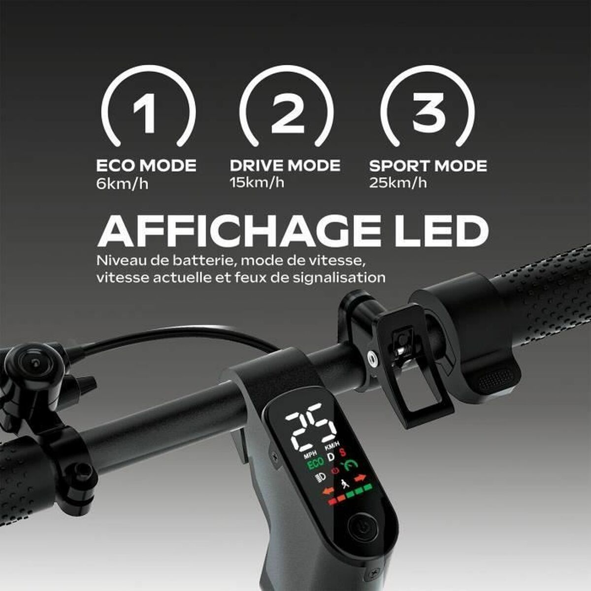 Immagine di Electric Scooter EZWAY Black 450 W 25 km/h