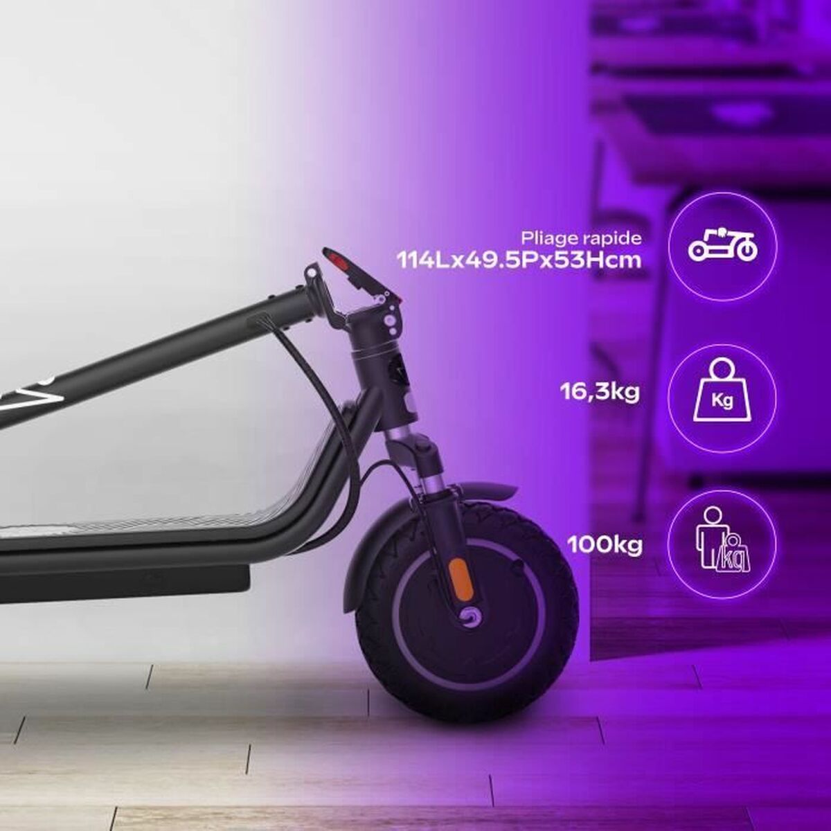 Immagine di Electric Scooter EZWAY Black 450 W 25 km/h