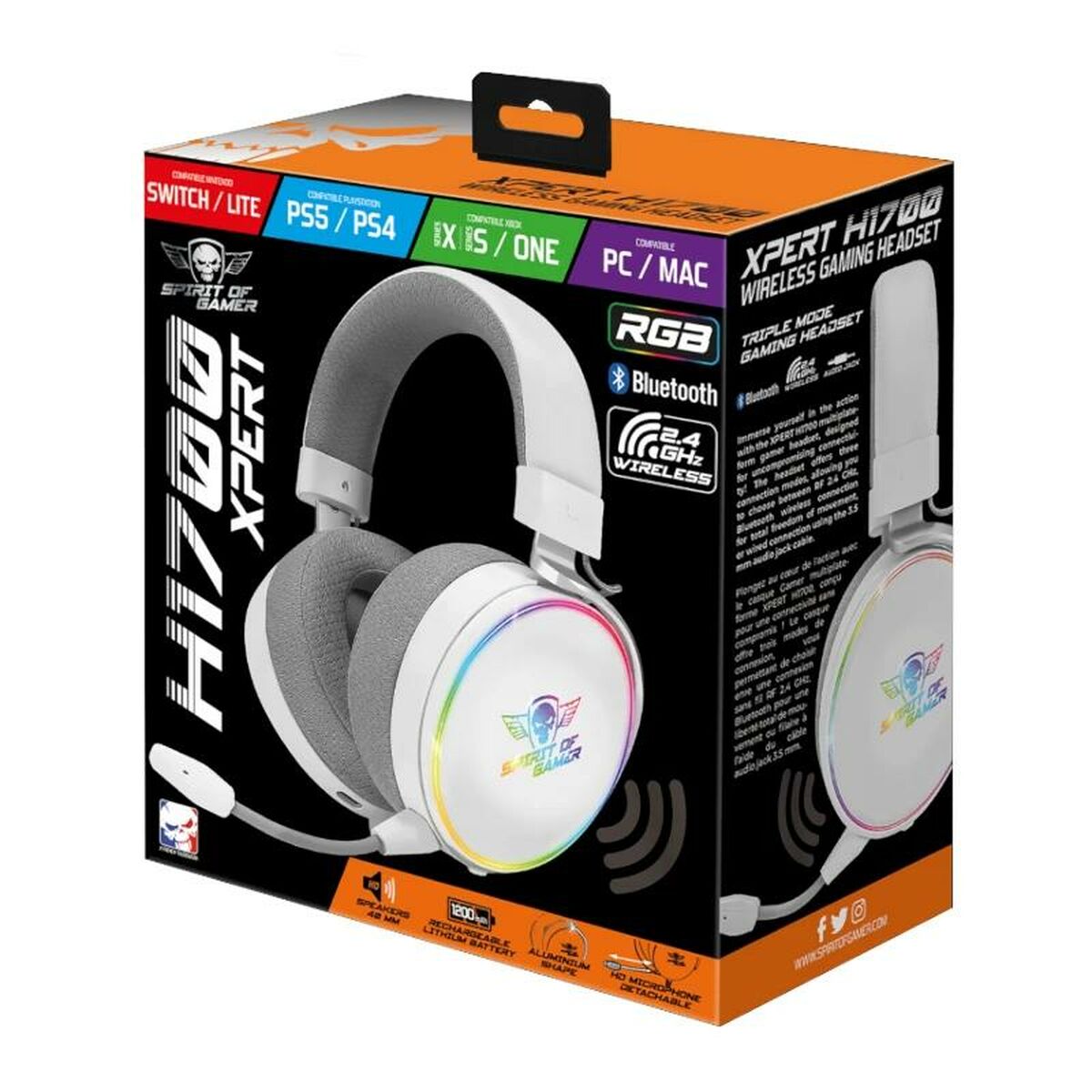 Picture of Headphones Spirit of Gamer XPERT H1700 White