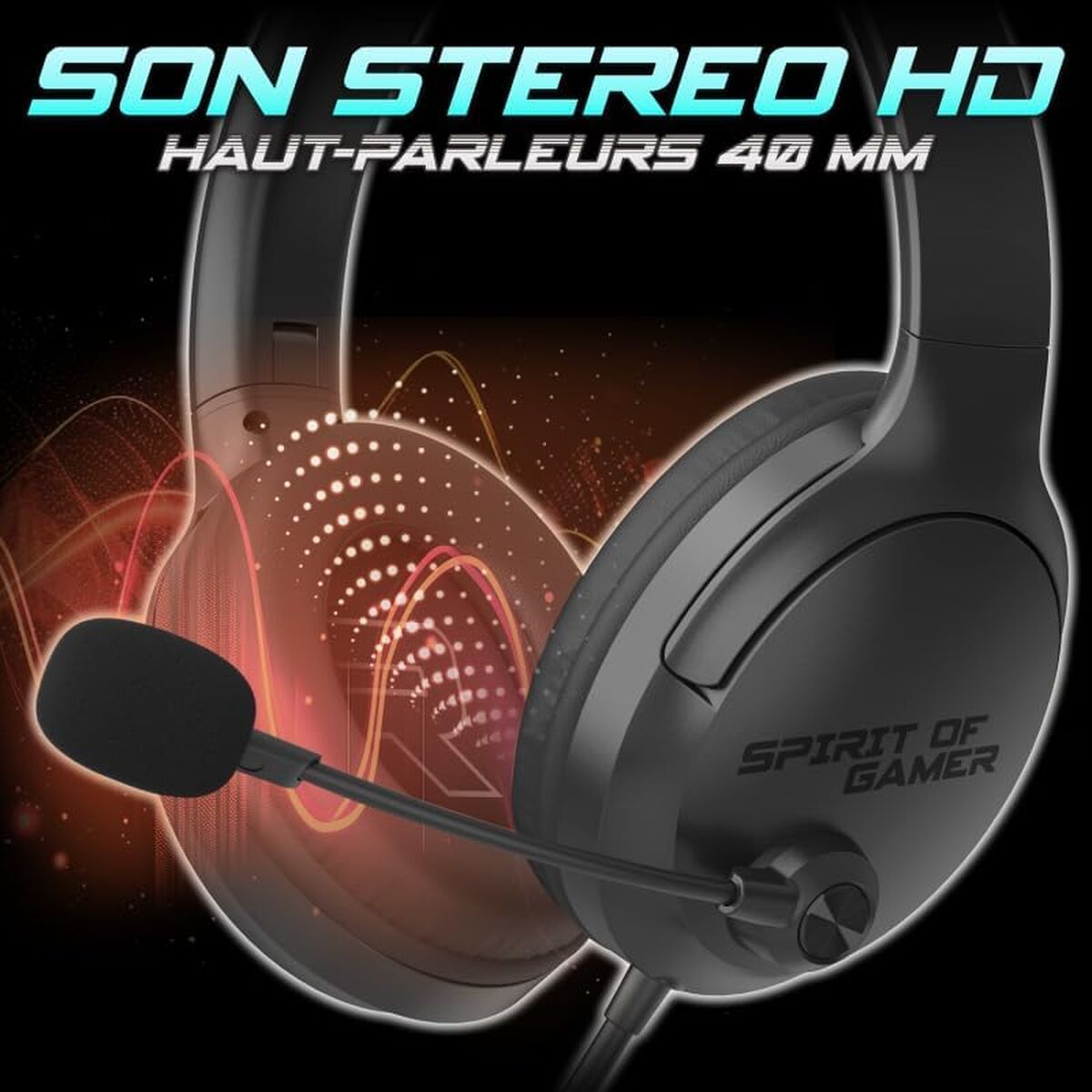Bild von Headphones with Microphone Spirit of Gamer Pro H4 Black