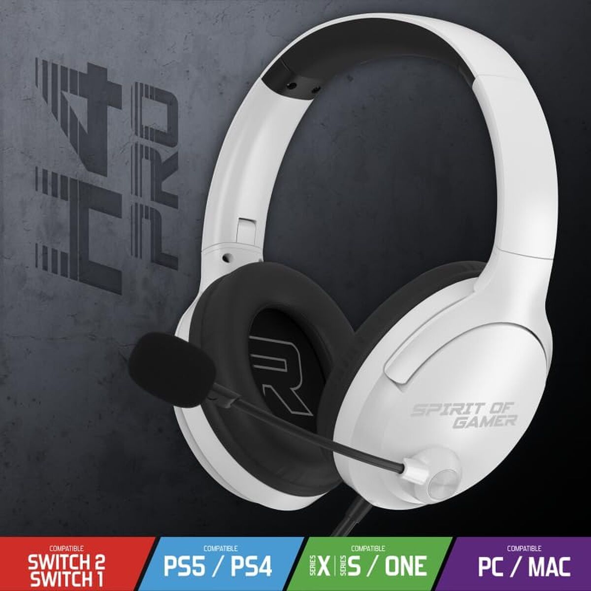 Bild von Headphones with Microphone Spirit of Gamer Pro H4 White