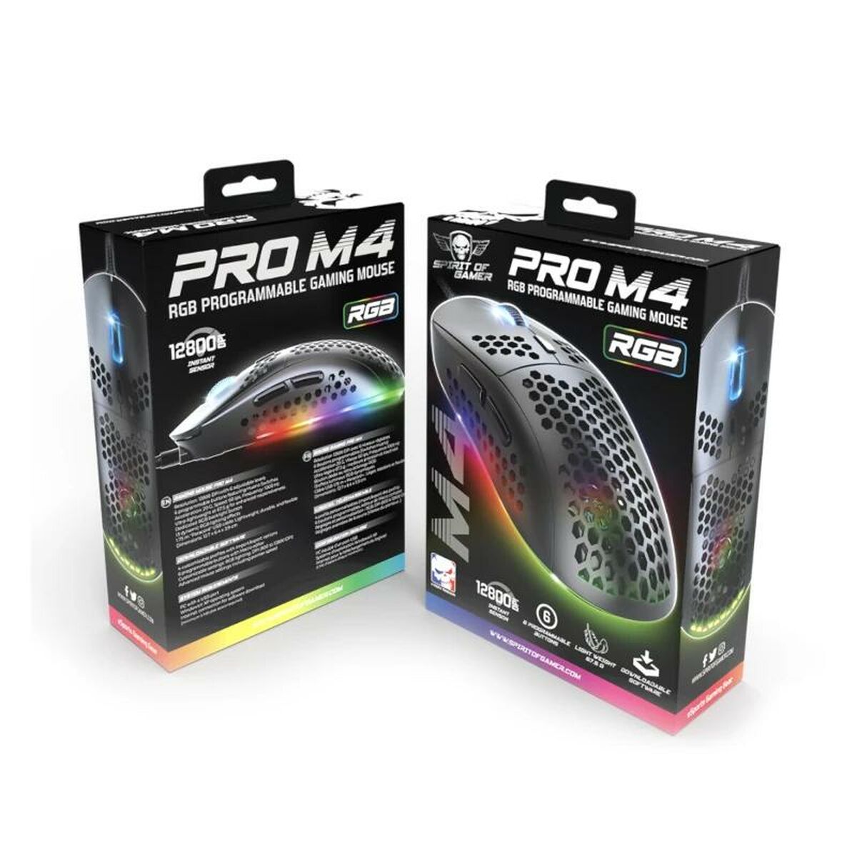 Afbeeldingen van Mouse Spirit of Gamer Ratón Pro M4 Black
