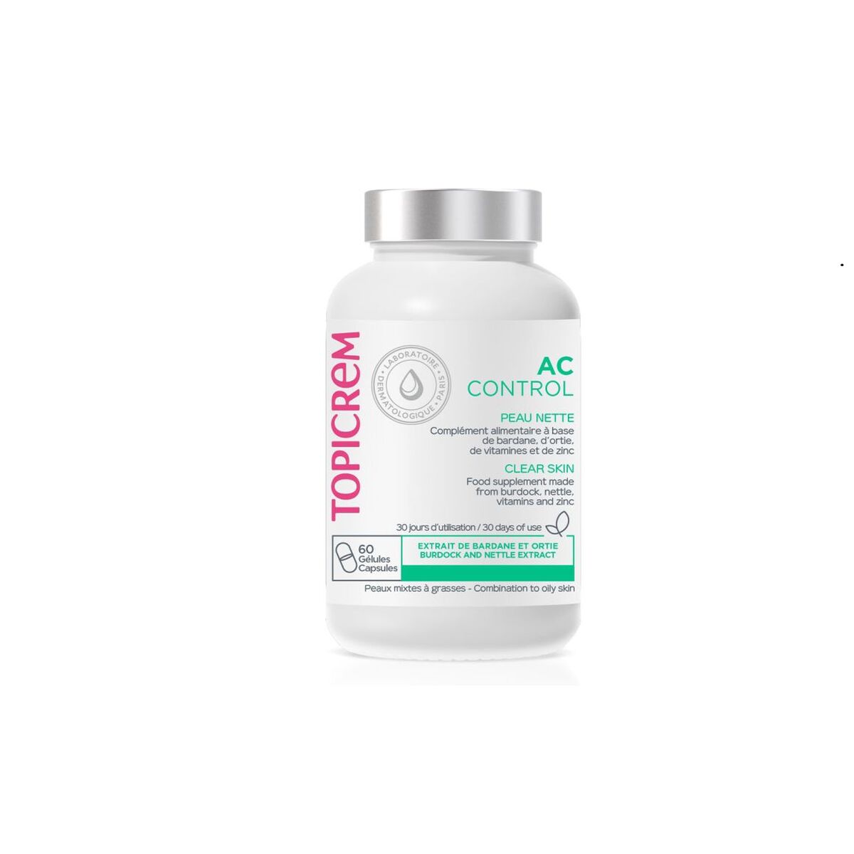 Traitement Facial Topicrem AC Control 60 Capsules