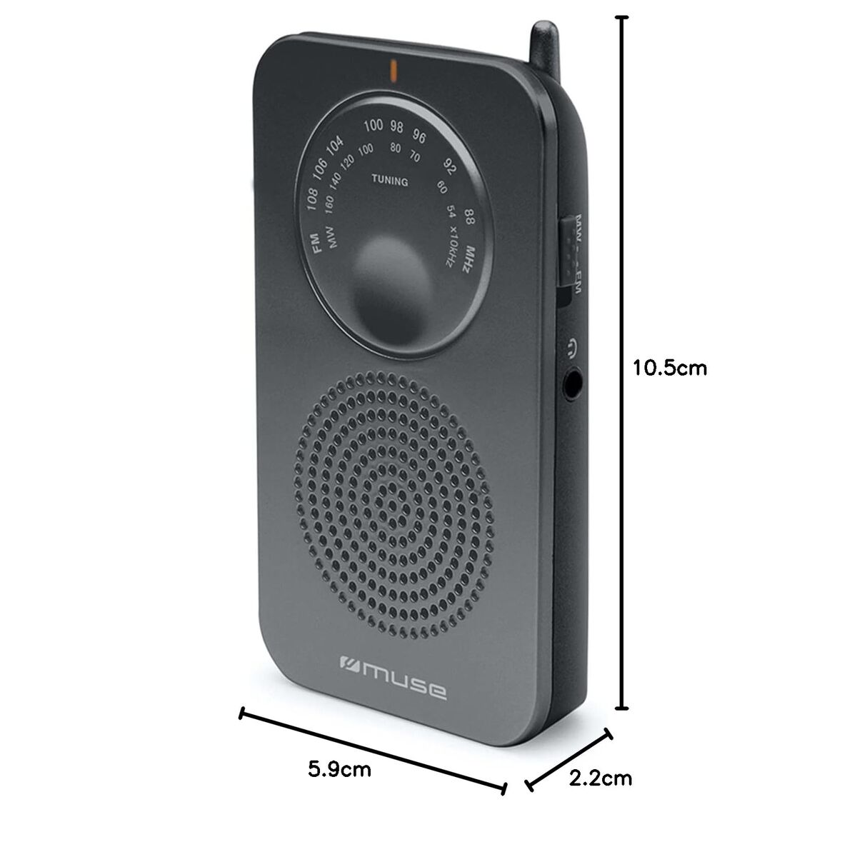 Picture of Transistor Radio Muse M01RS Black
