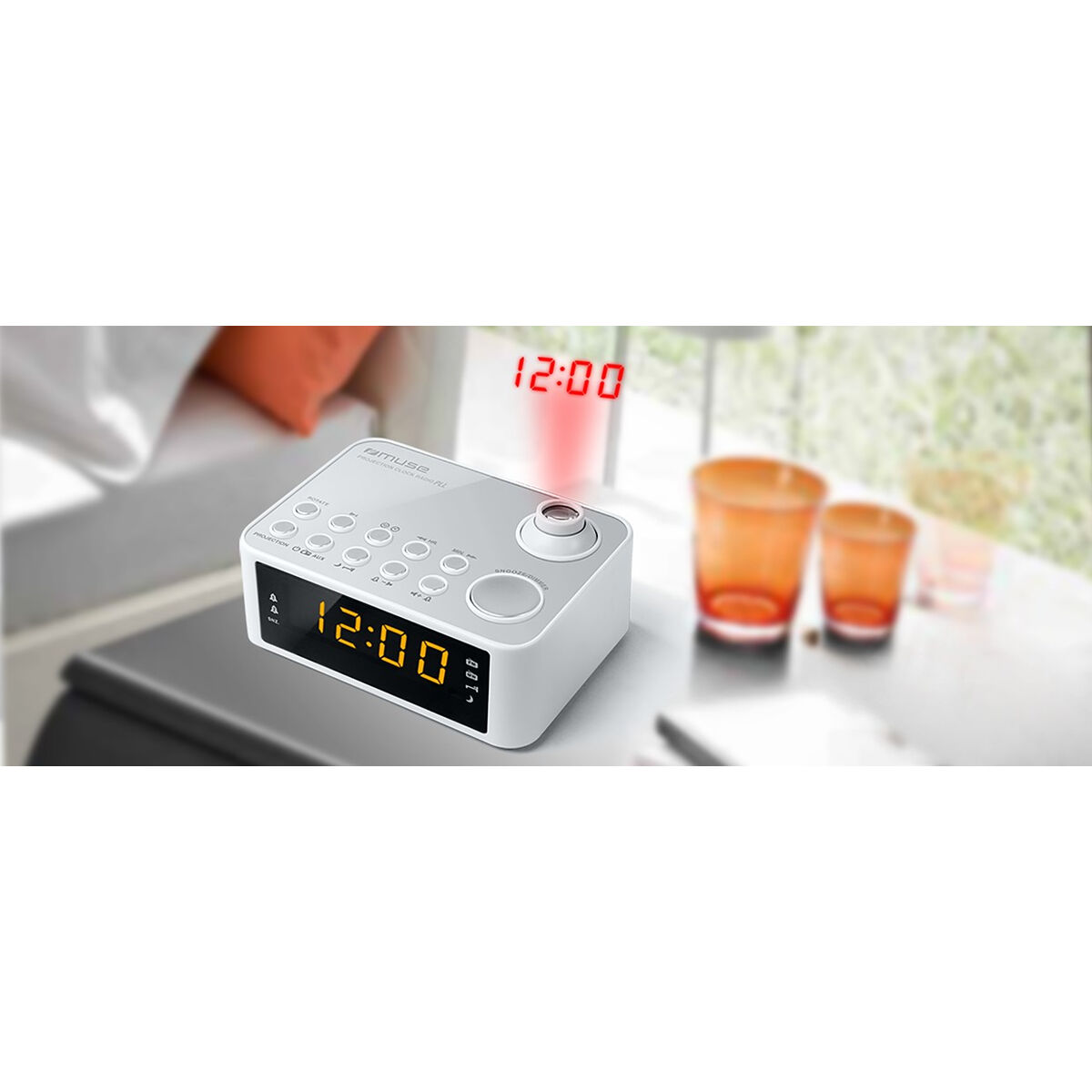 Afbeeldingen van Clock-Radio Muse M-178PW