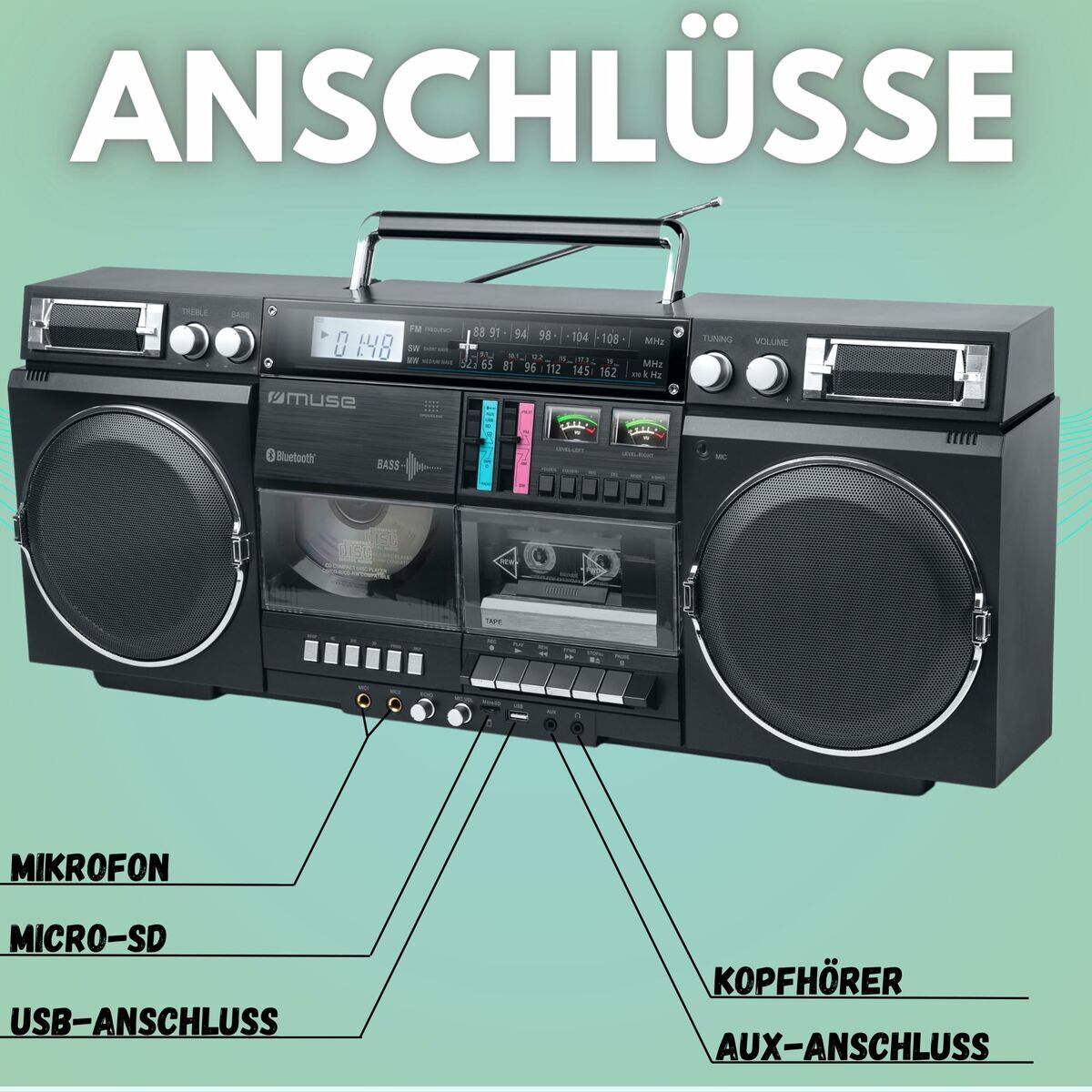 Picture of Radio Muse M-380 GB Bluetooth (Refurbished A)