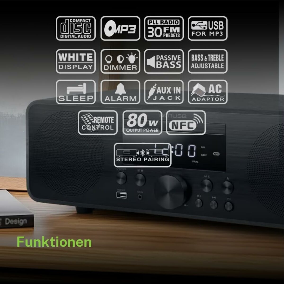 Afbeeldingen van CD Radio Muse M880FBC 80W
