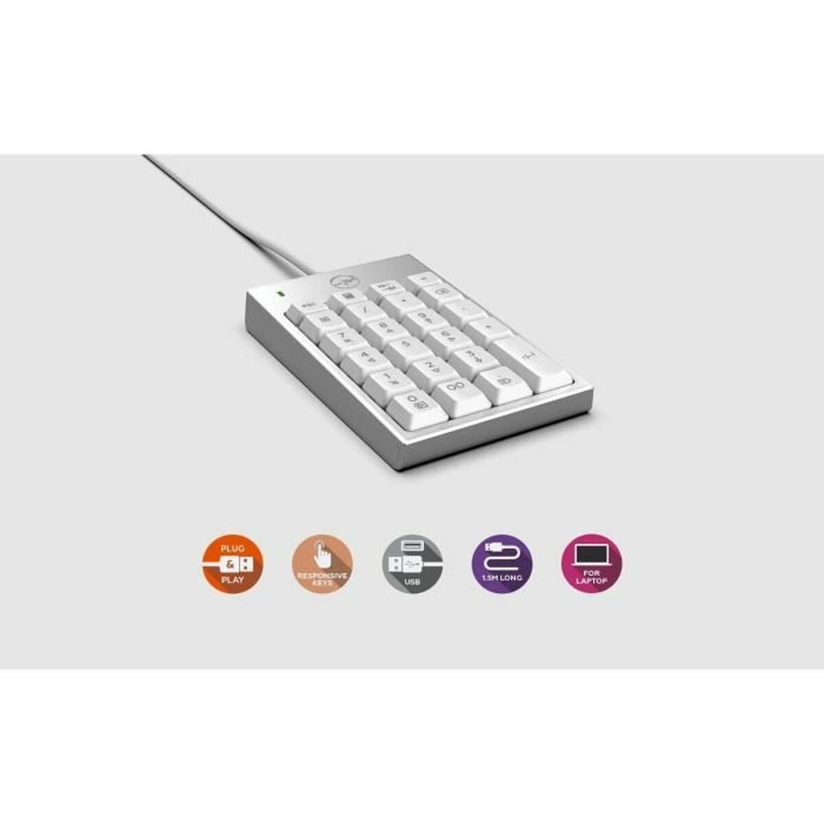 Numerisk tastatur Mobility Lab ML305707 Sølvfarvet