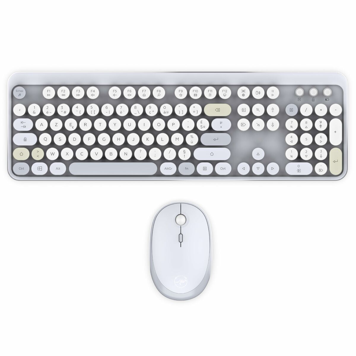 Afbeeldingen van Keyboard and Mouse Mobility Lab Modelo ergonómico Grey AZERTY
