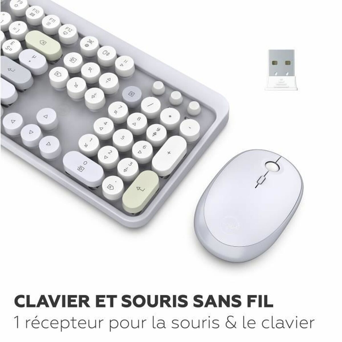 Afbeeldingen van Keyboard and Mouse Mobility Lab Modelo ergonómico Grey AZERTY