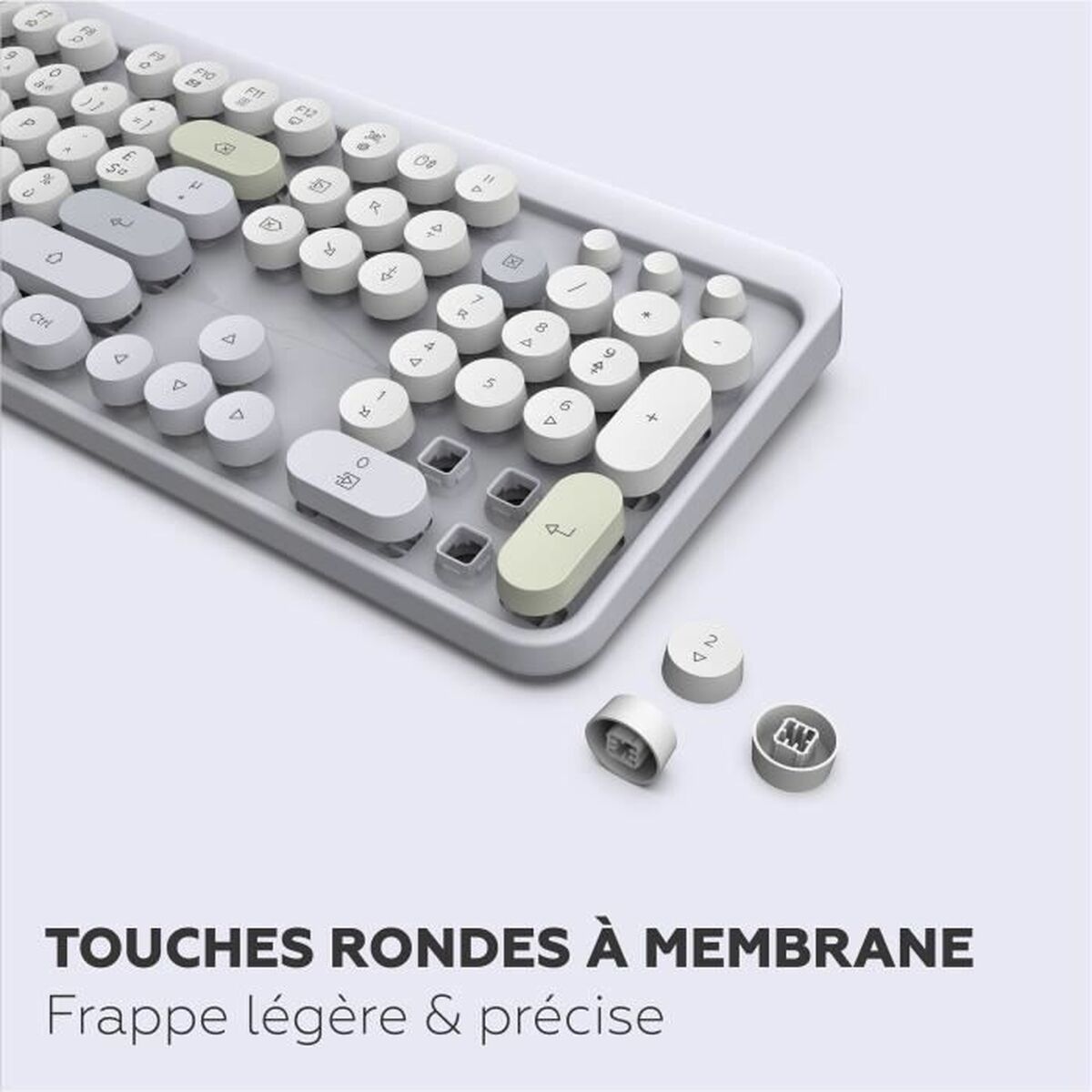 Afbeeldingen van Keyboard and Mouse Mobility Lab Modelo ergonómico Grey AZERTY