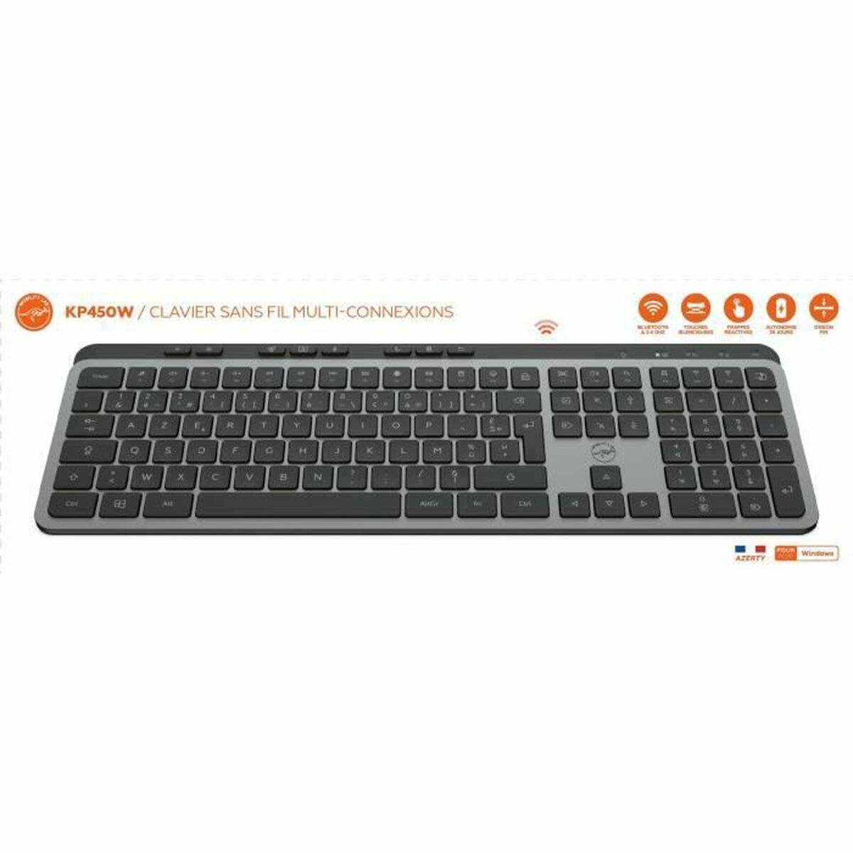 Afbeeldingen van Keyboard Mobility Lab KP450W Black Grey