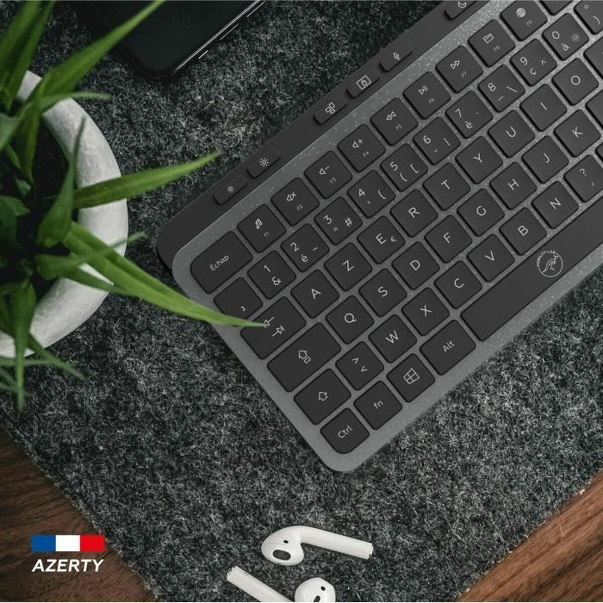 Afbeeldingen van Keyboard Mobility Lab KP450W Compact Black Grey
