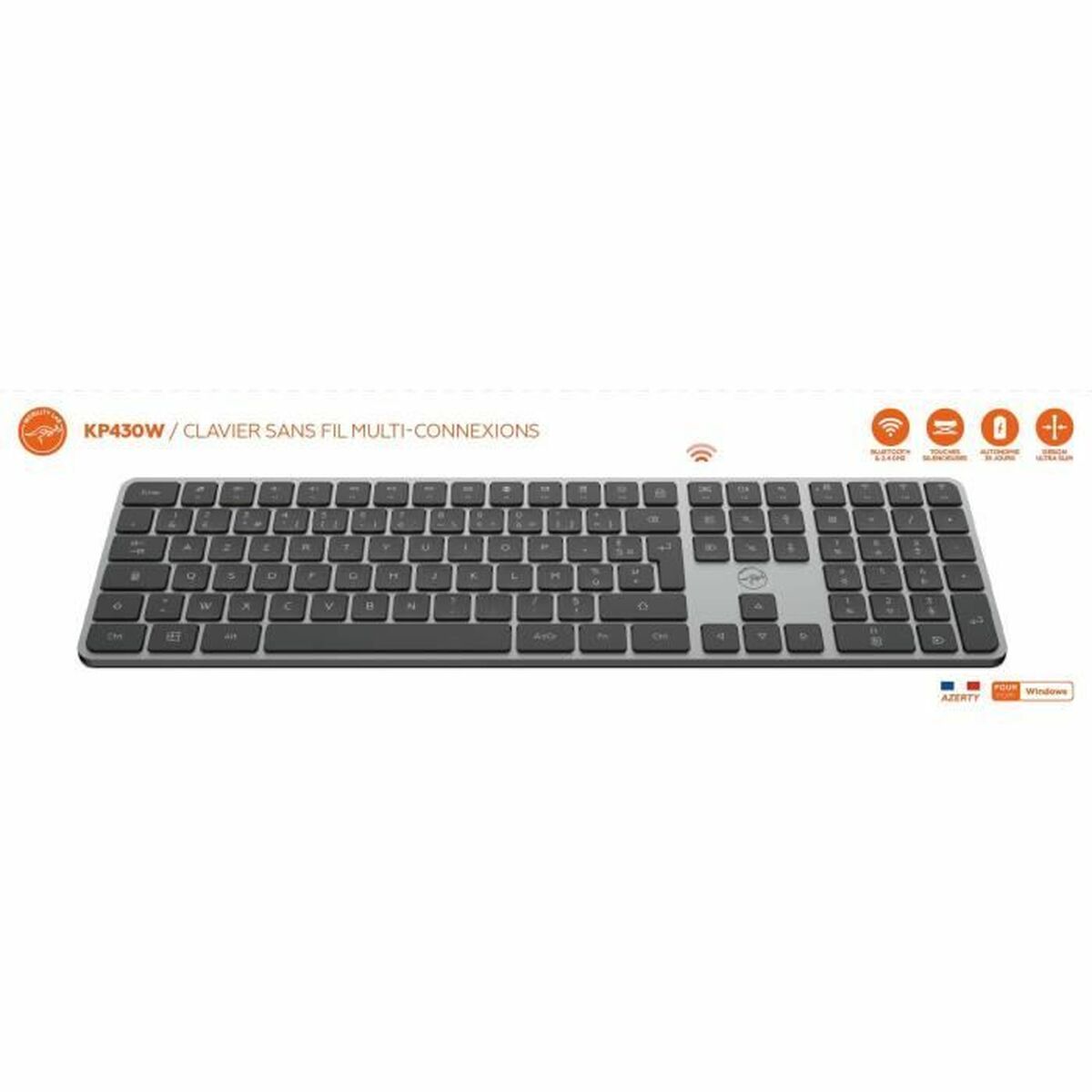 Afbeeldingen van Keyboard Mobility Lab KP430W Grey