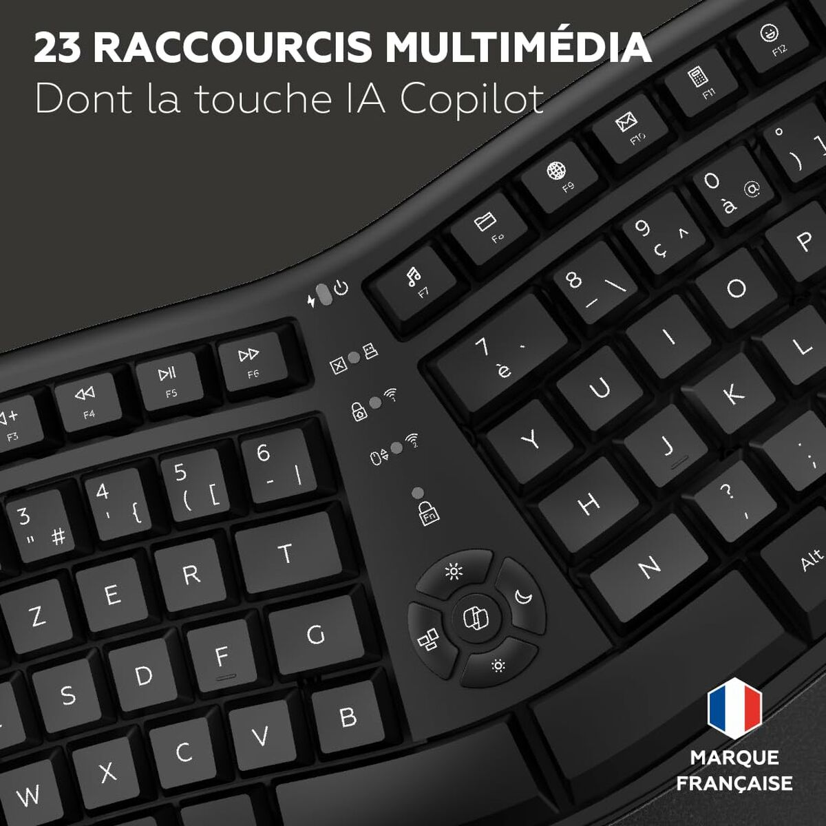 Afbeeldingen van Keyboard Mobility Lab Azerty French Black