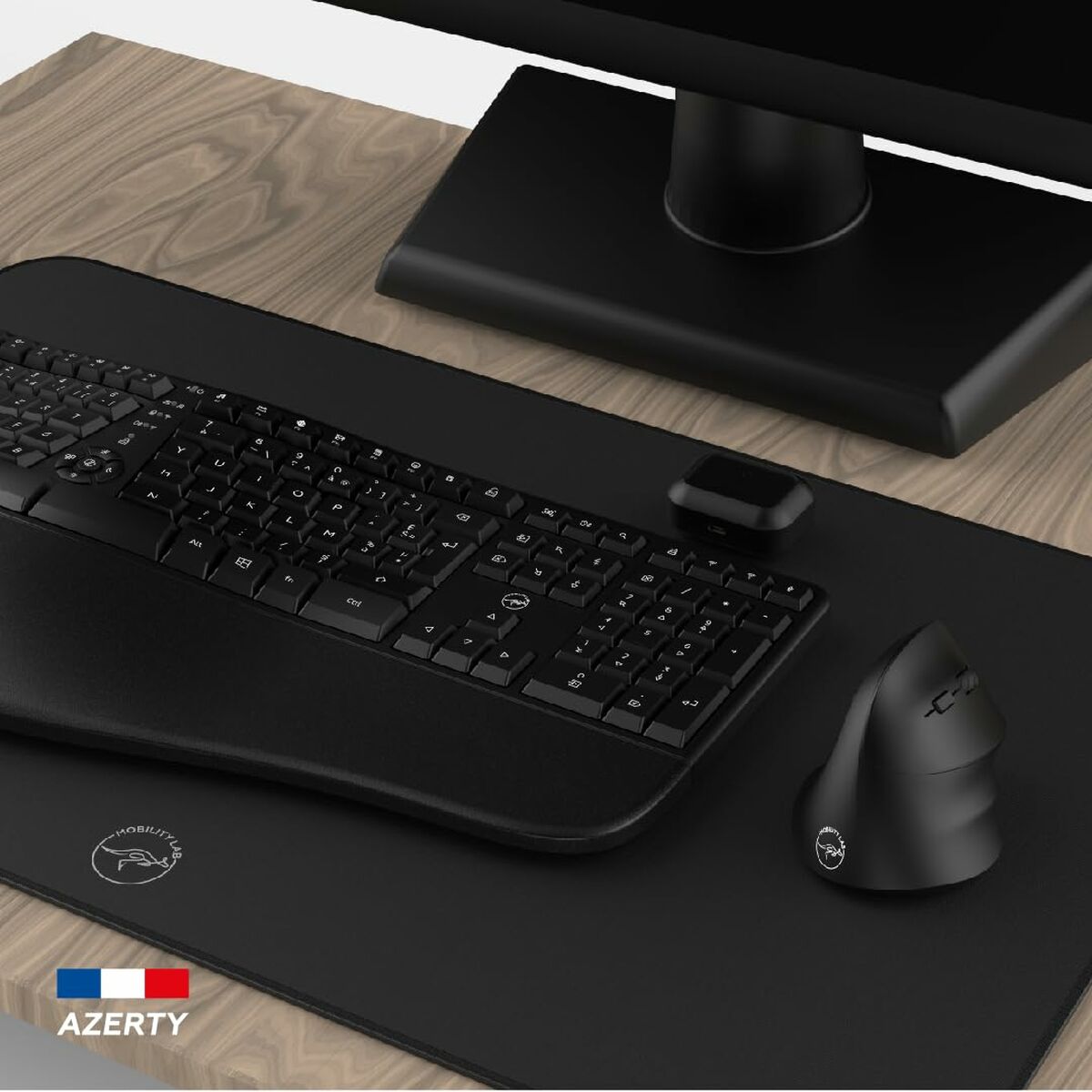 Afbeeldingen van Keyboard and Mouse Mobility Lab Ergo C30W Black