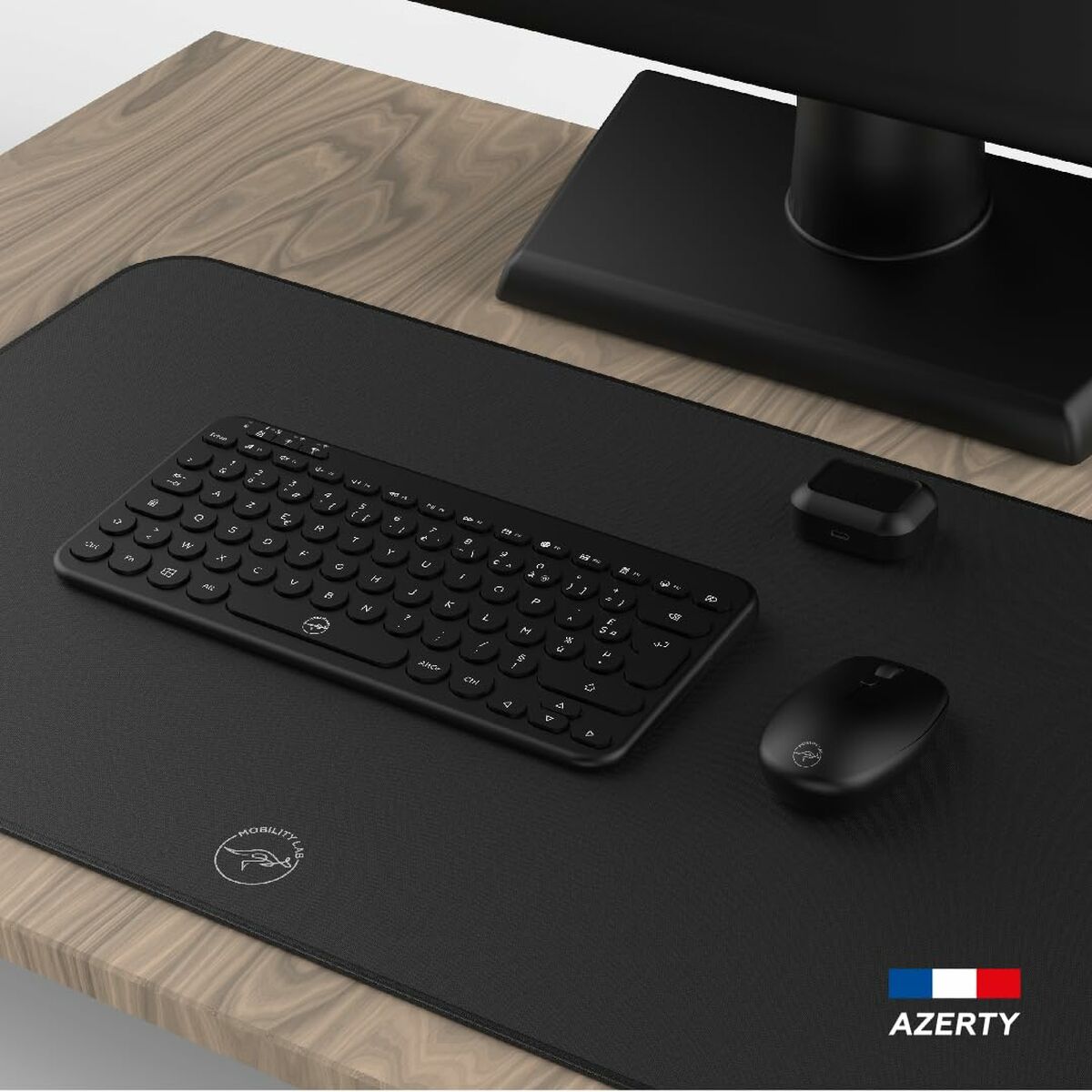 Afbeeldingen van Keyboard and Mouse Mobility Lab CP420W Mini Black AZERTY