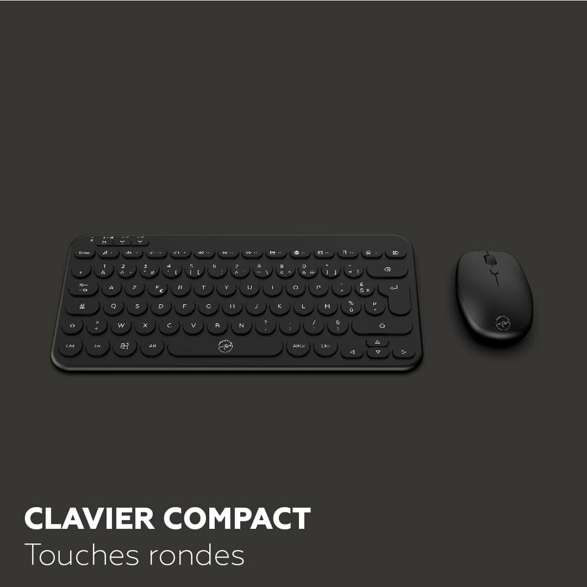 Afbeeldingen van Keyboard and Mouse Mobility Lab CP420W Mini Black AZERTY