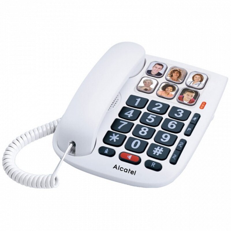 Teléfono Fijo Alcatel TMAX10 FR LED Blanco