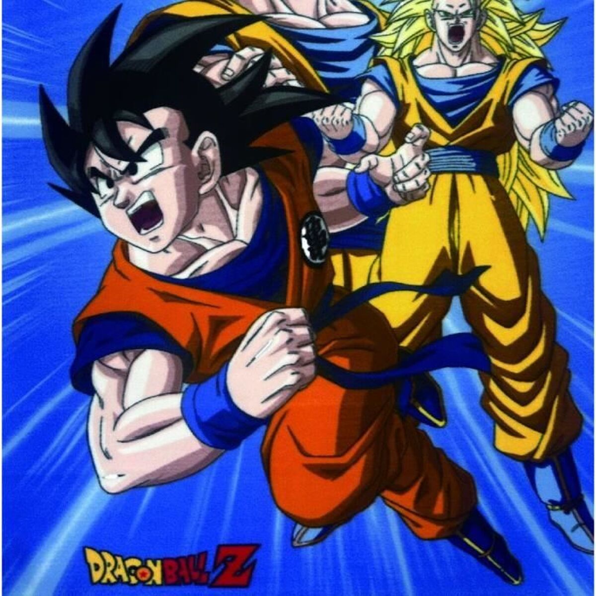 Deken Dragon Ball Multicolour dieren