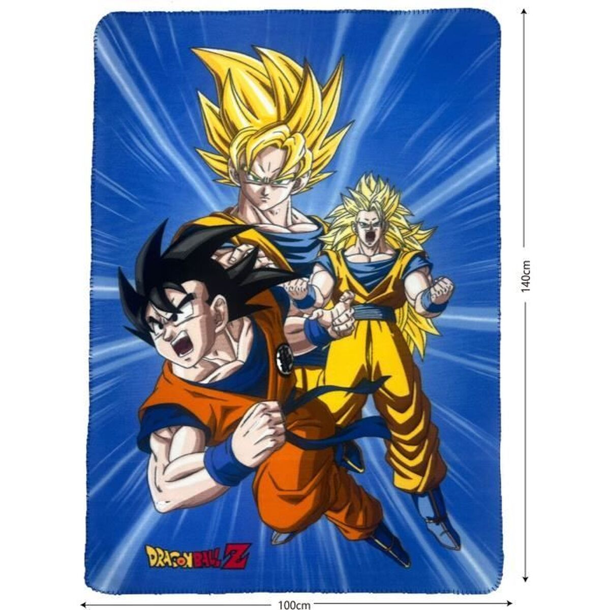 Deken Dragon Ball Multicolour dieren